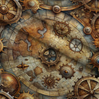 Brass Atlas Pattern 1 Fleece Fabric — fleece fabric folded close-up preview (mv-fleece-v1:lying)