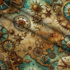 Brass Atlas Pattern 3 Fleece Fabric — fleece fabric folded close-up preview (mv-fleece-v1:lying)