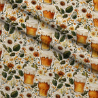 Brewery Blooms Pattern 11 Fleece Fabric — fleece fabric folded close-up preview (mv-fleece-v1:lying)