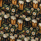 Brewery Blooms Pattern 14 Fleece Fabric — fleece fabric folded close-up preview (mv-fleece-v1:lying)