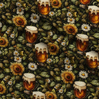 Brewery Blooms Pattern 8 Fleece Fabric — fleece fabric folded close-up preview (mv-fleece-v1:lying)