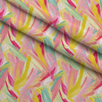 Brushstroke Bouquet Pattern 14 Fleece Fabric — fleece fabric folded close-up preview (mv-fleece-v1:lying)
