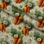 Bunny Blooms Pattern 10 Fleece Fabric — fleece fabric folded close-up preview (mv-fleece-v1:lying)