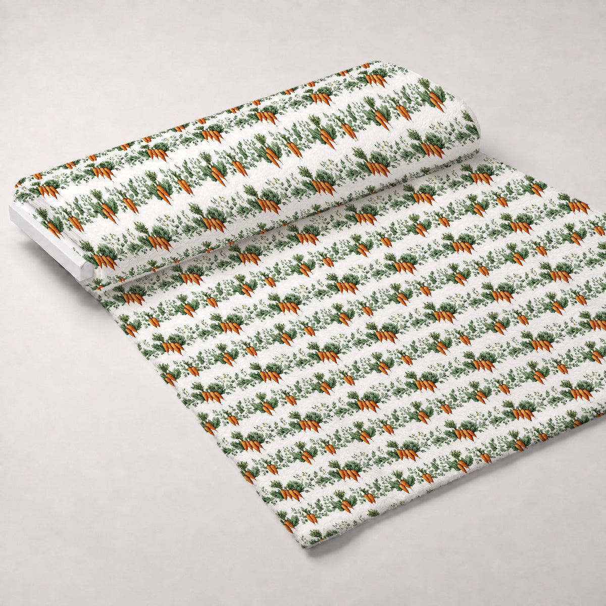 Bunny Blooms Pattern 20 Fleece Fabric — fleece fabric unrolled bolt preview (mv-fleece-v1:bolt)