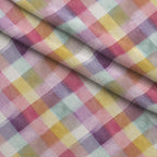Bunny Blooms Pattern 28 Fleece Fabric — fleece fabric folded close-up preview (mv-fleece-v1:lying)