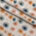 Bunny Blooms Pattern 37 Fleece Fabric — fleece fabric folded close-up preview (mv-fleece-v1:lying)