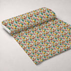 Bunny Blooms Pattern 46 Fleece Fabric — fleece fabric unrolled bolt preview (mv-fleece-v1:bolt)