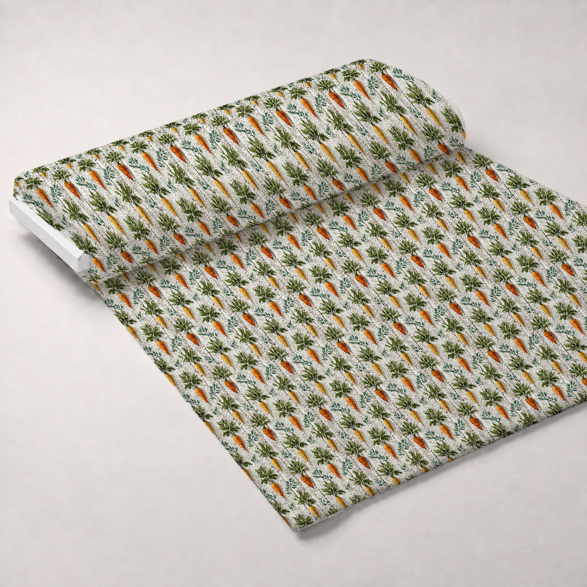 Bunny Blooms Pattern 8 Fleece Fabric — fleece fabric unrolled bolt preview (mv-fleece-v1:bolt)