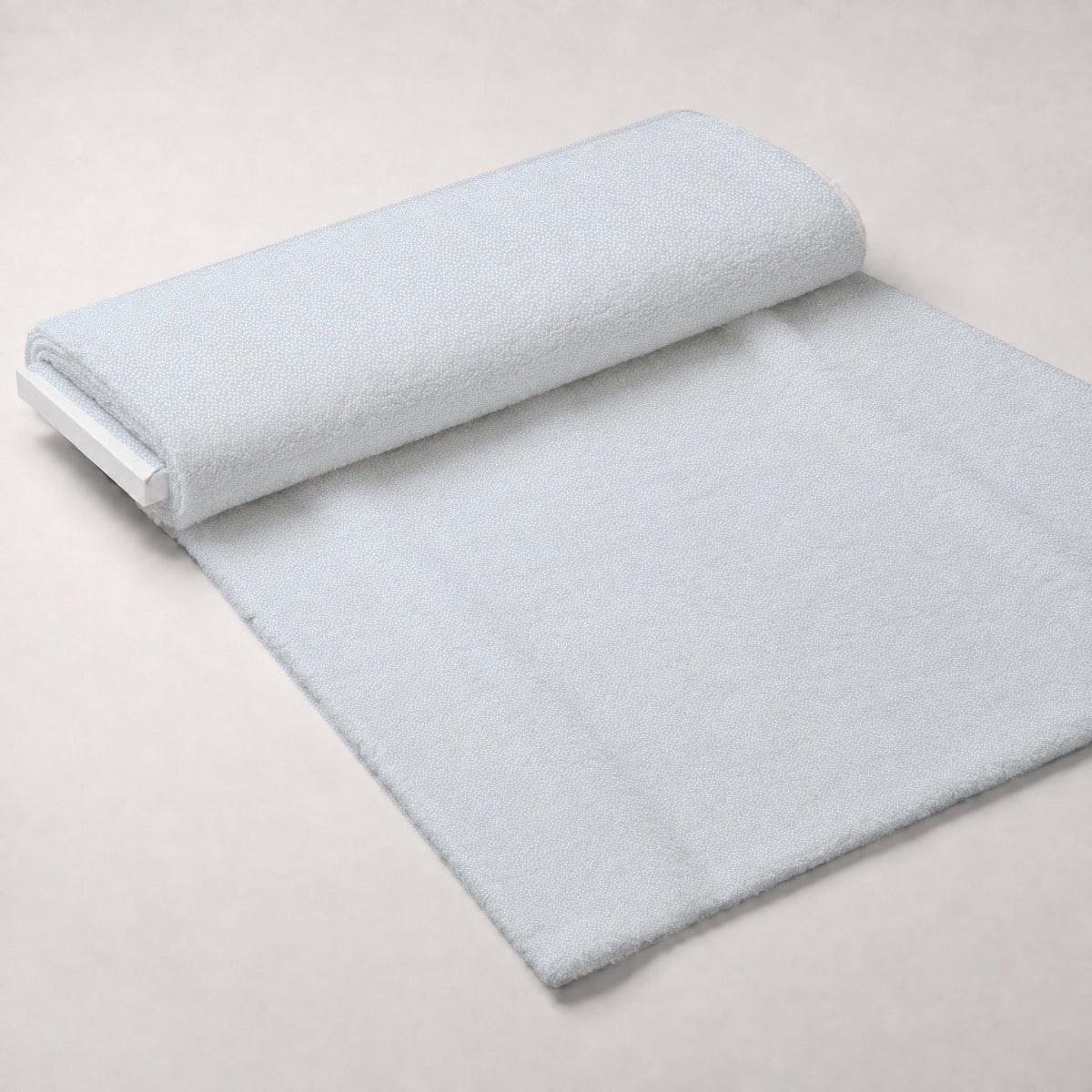 Buttercream Plaid Pattern 1 Fleece Fabric — fleece fabric unrolled bolt preview (mv-fleece-v1:bolt)