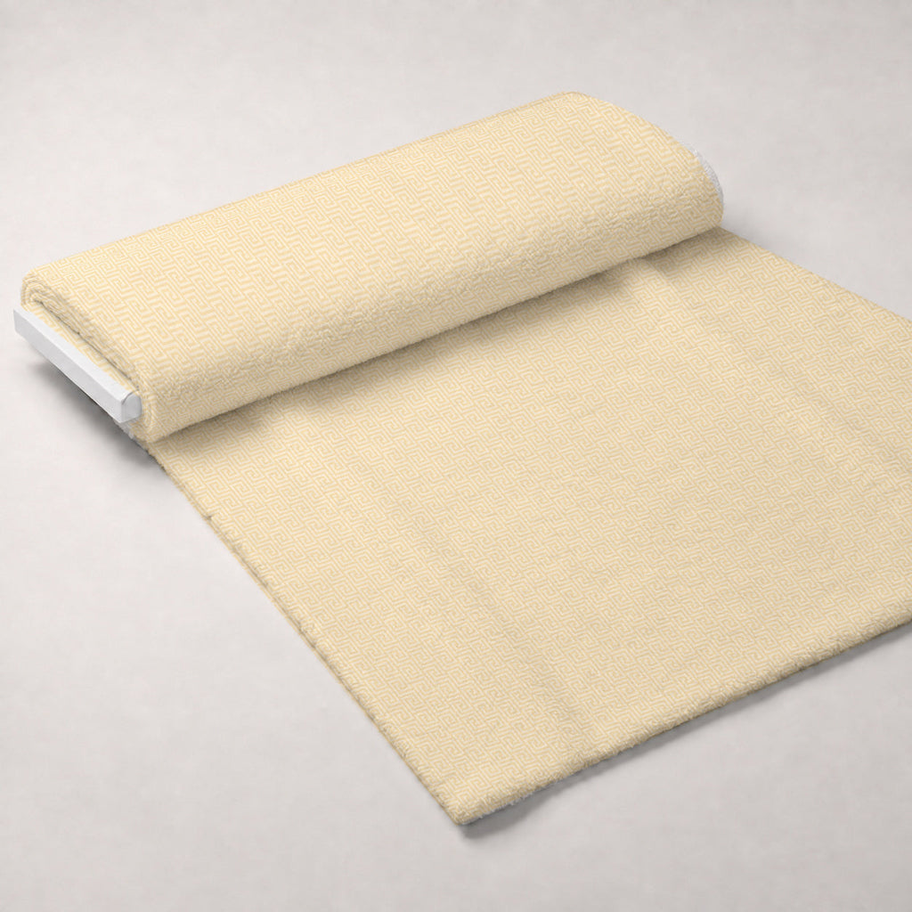 Buttercream Plaid Pattern 10 Fleece Fabric — fleece fabric unrolled bolt preview (mv-fleece-v1:bolt)