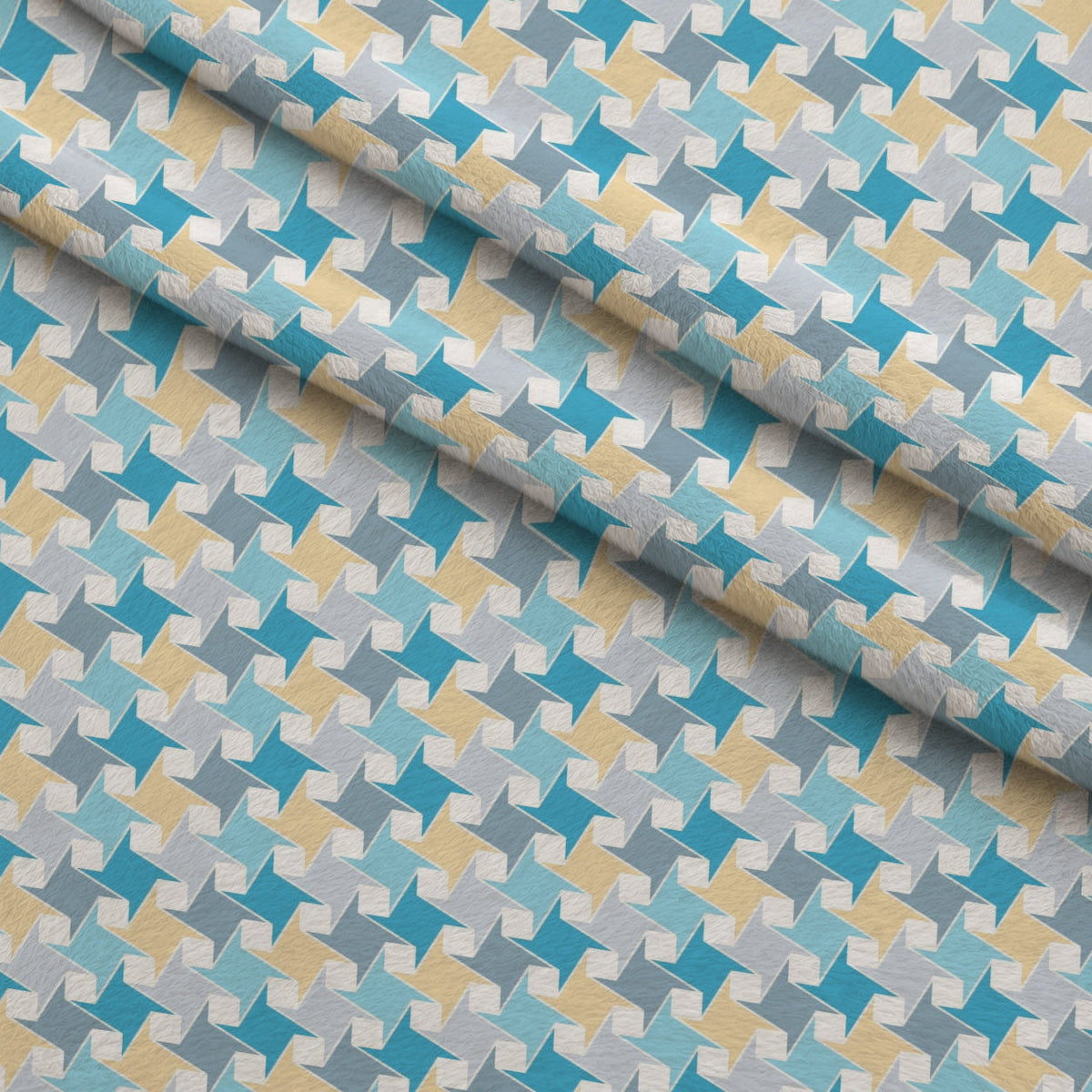 Buttercream Plaid Pattern 17 Fleece Fabric — fleece fabric folded close-up preview (mv-fleece-v1:lying)