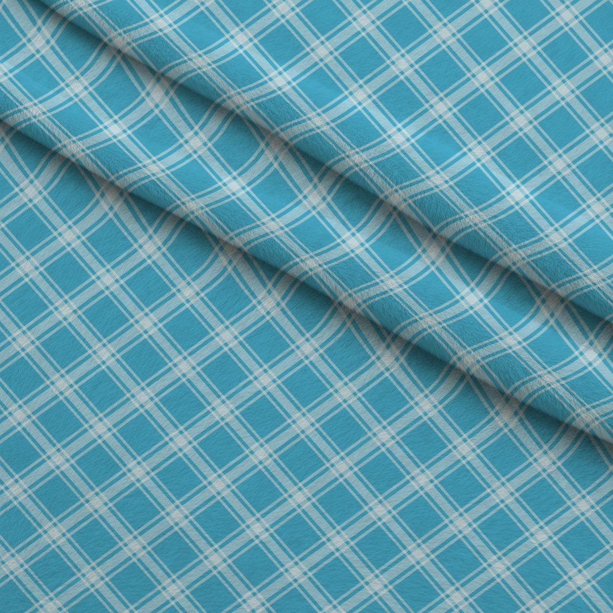 Buttercream Plaid Pattern 3 Fleece Fabric — fleece fabric folded close-up preview (mv-fleece-v1:lying)