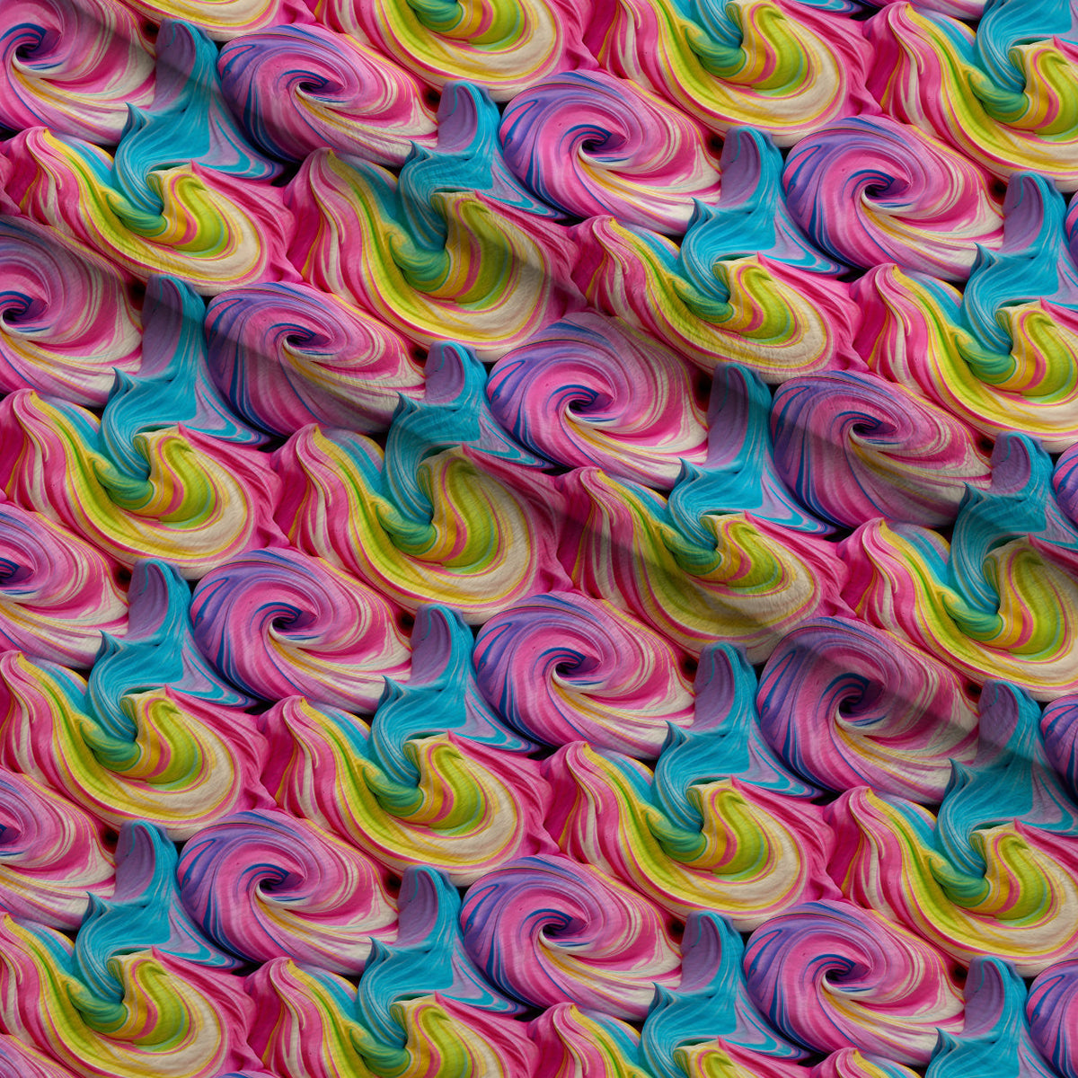 Buttercream Swirls Pattern 2 Fleece Fabric — fleece fabric folded close-up preview (mv-fleece-v1:lying)