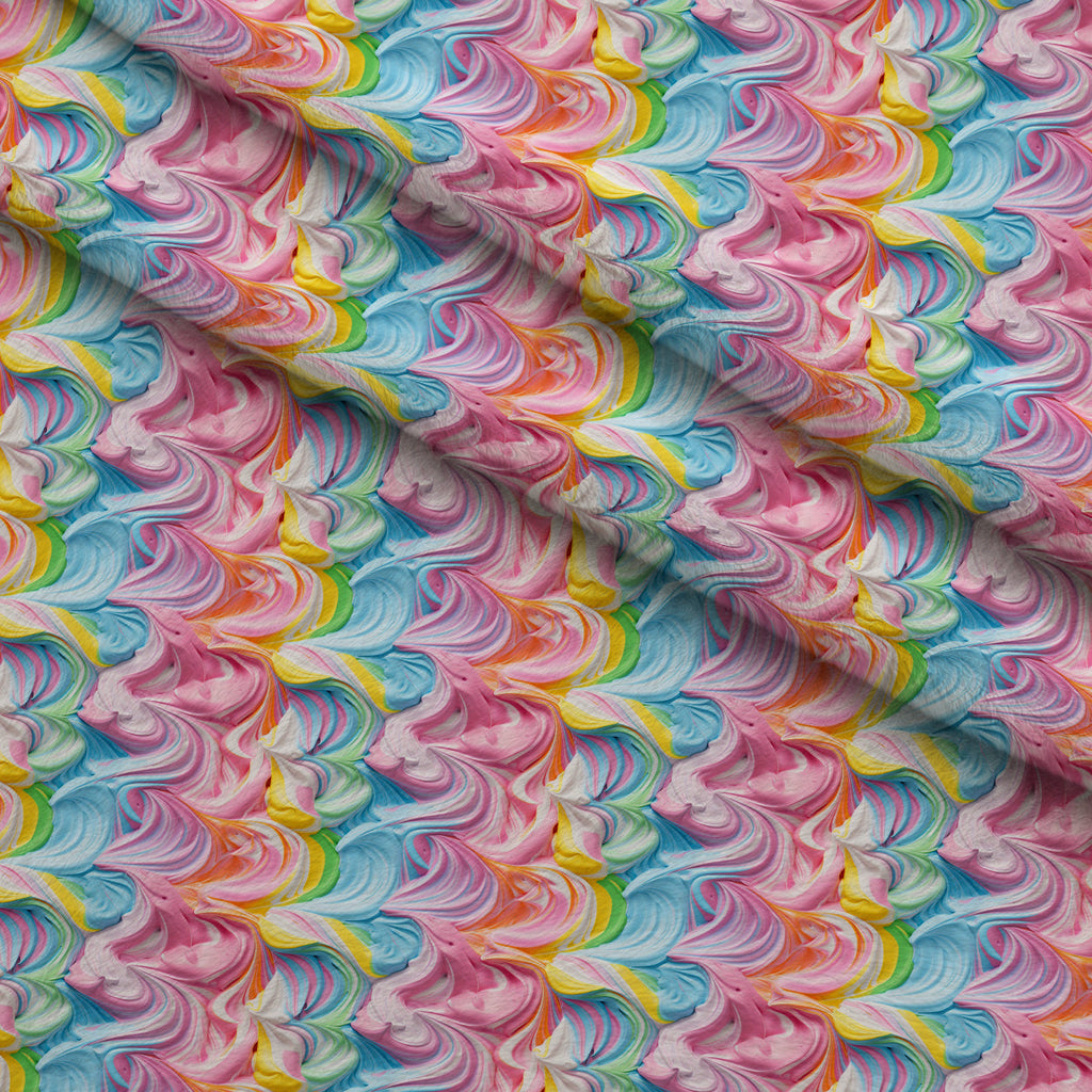 Buttercream Swirls Pattern 7 Fleece Fabric — fleece fabric folded close-up preview (mv-fleece-v1:lying)