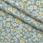 Buttermilk Blossoms Pattern 14 Fleece Fabric — fleece fabric folded close-up preview (mv-fleece-v1:lying)