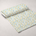 Buttermilk Blossoms Pattern 2 Fleece Fabric — fleece fabric unrolled bolt preview (mv-fleece-v1:bolt)