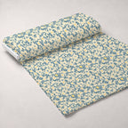 Buttermilk Blossoms Pattern 20 Fleece Fabric — fleece fabric unrolled bolt preview (mv-fleece-v1:bolt)