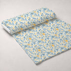 Buttermilk Blossoms Pattern 8 Fleece Fabric — fleece fabric unrolled bolt preview (mv-fleece-v1:bolt)