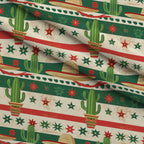 Cactus Fiesta Pattern 21 Fleece Fabric — fleece fabric folded close-up preview (mv-fleece-v1:lying)
