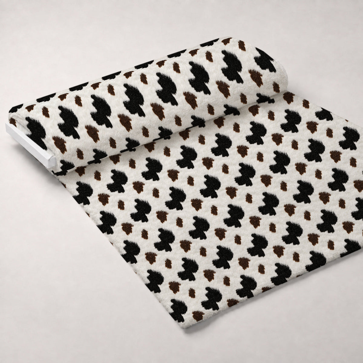 Calico Patches Pattern 12 Fleece Fabric — fleece fabric unrolled bolt preview (mv-fleece-v1:bolt)