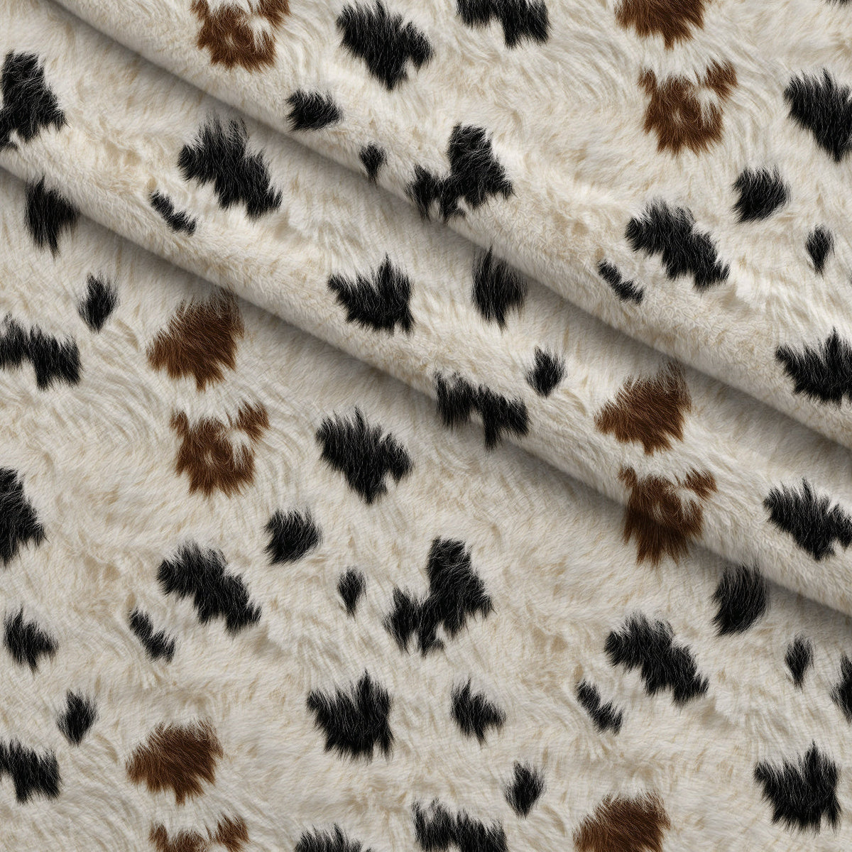 Calico Patches Pattern 17 Fleece Fabric — fleece fabric folded close-up preview (mv-fleece-v1:lying)