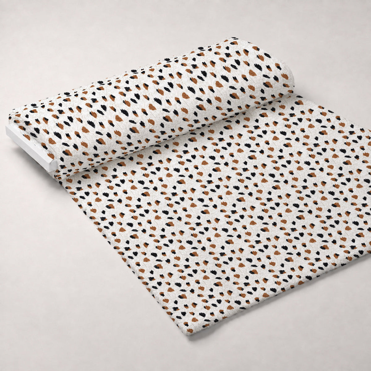 Calico Patches Pattern 18 Fleece Fabric — fleece fabric unrolled bolt preview (mv-fleece-v1:bolt)