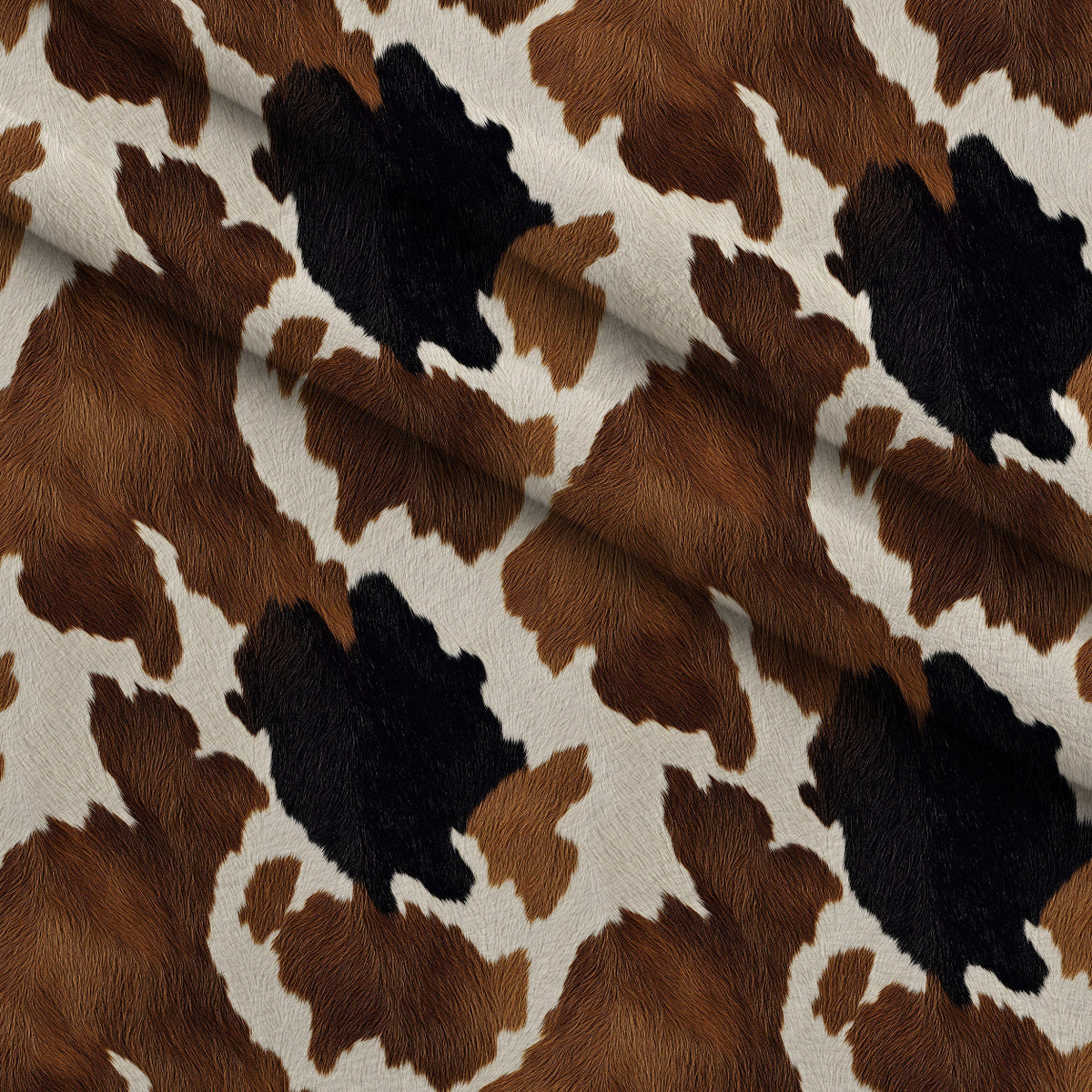 Calico Patches Pattern 3 Fleece Fabric — fleece fabric folded close-up preview (mv-fleece-v1:lying)