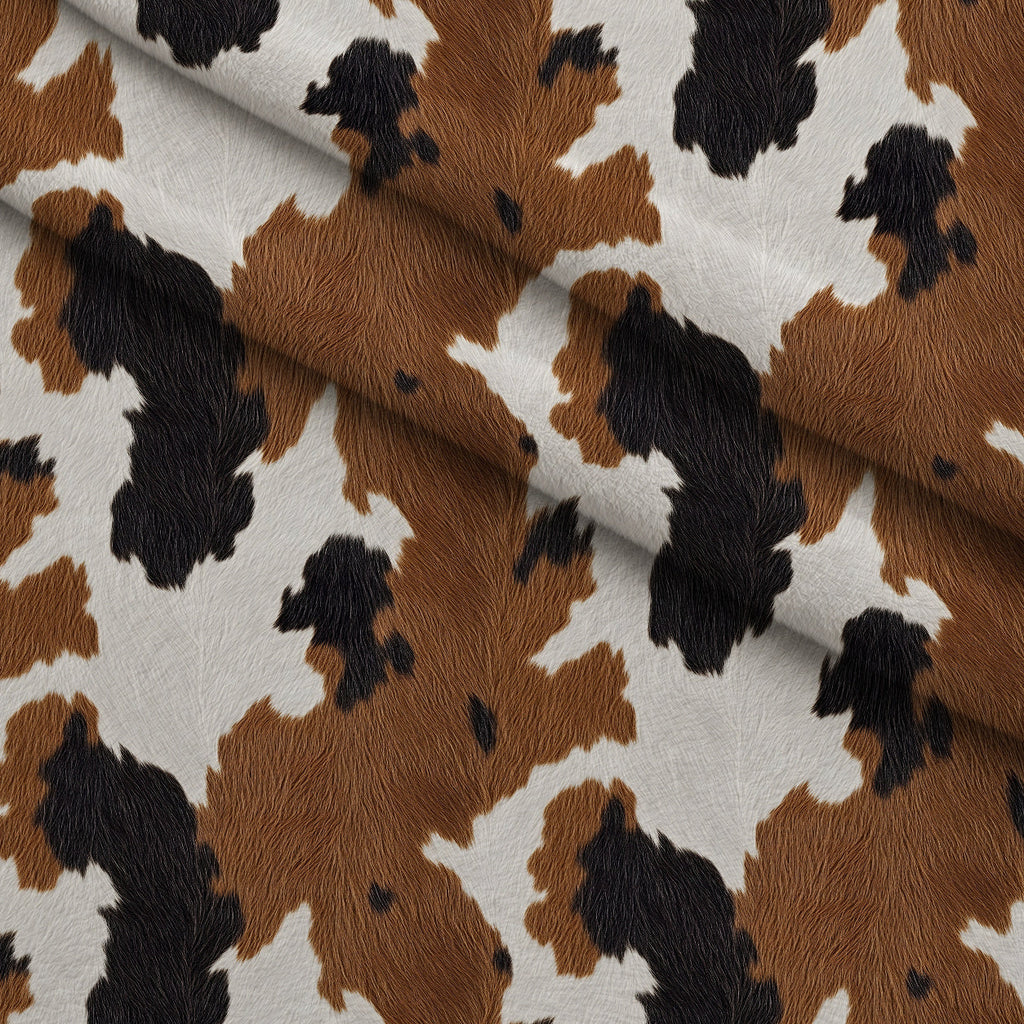 Calico Patches Pattern 4 Fleece Fabric — fleece fabric folded close-up preview (mv-fleece-v1:lying)