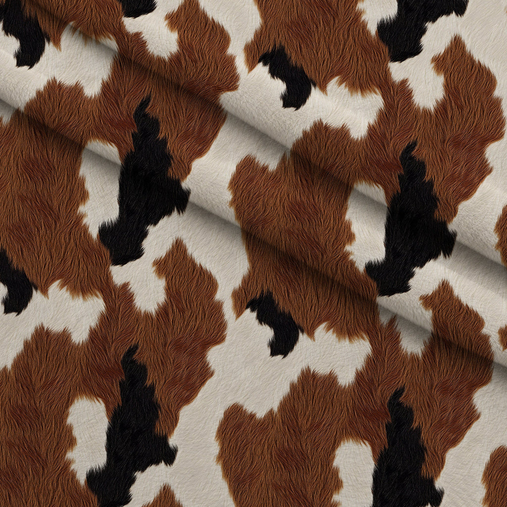 Calico Patches Pattern 7 Fleece Fabric — fleece fabric folded close-up preview (mv-fleece-v1:lying)