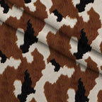 Calico Patches Pattern 7 Fleece Fabric — fleece fabric folded close-up preview (mv-fleece-v1:lying)
