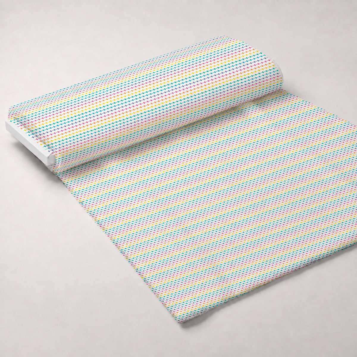 Candy Dots Pattern 15 Fleece Fabric — fleece fabric unrolled bolt preview (mv-fleece-v1:bolt)