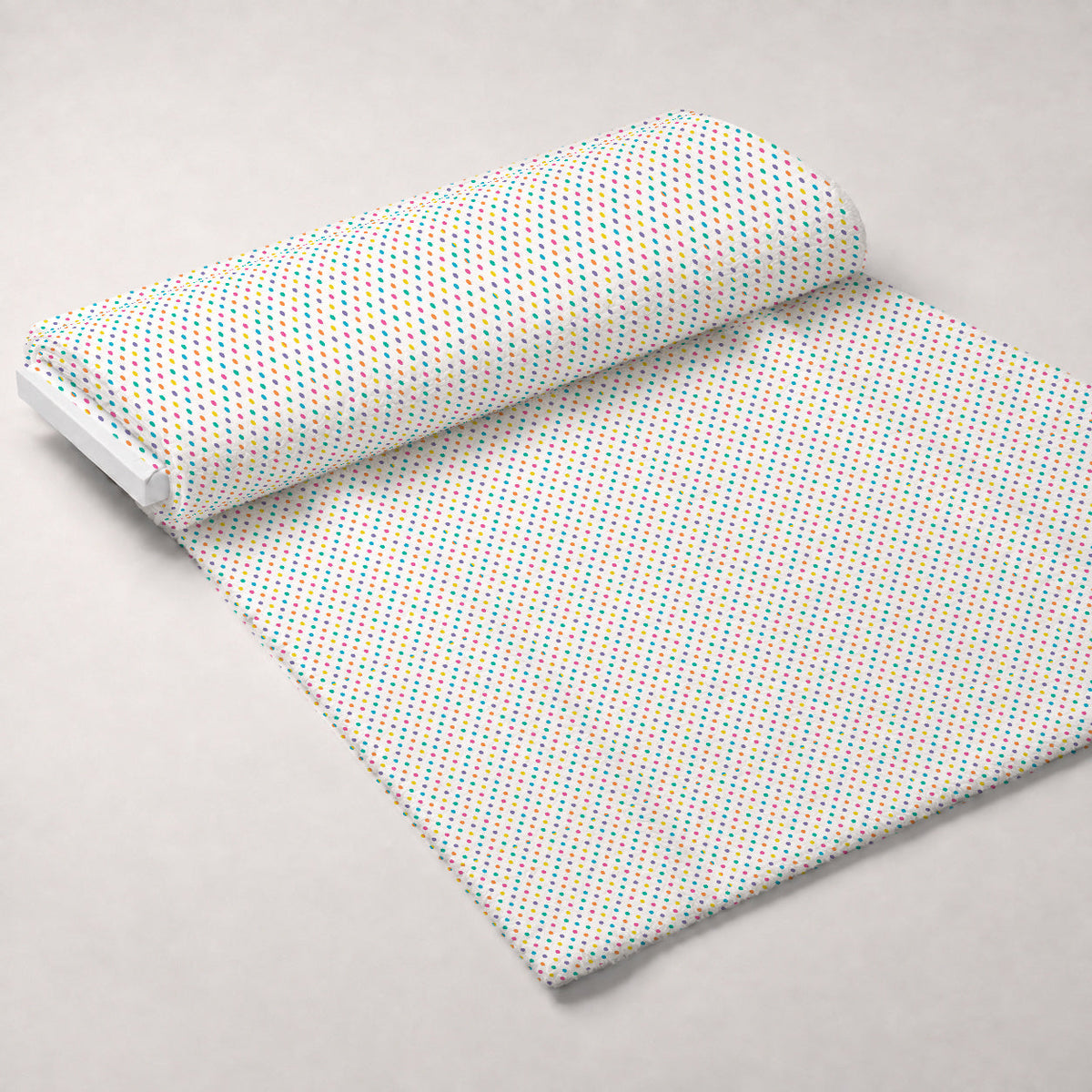 Candy Dots Pattern 17 Fleece Fabric — fleece fabric unrolled bolt preview (mv-fleece-v1:bolt)