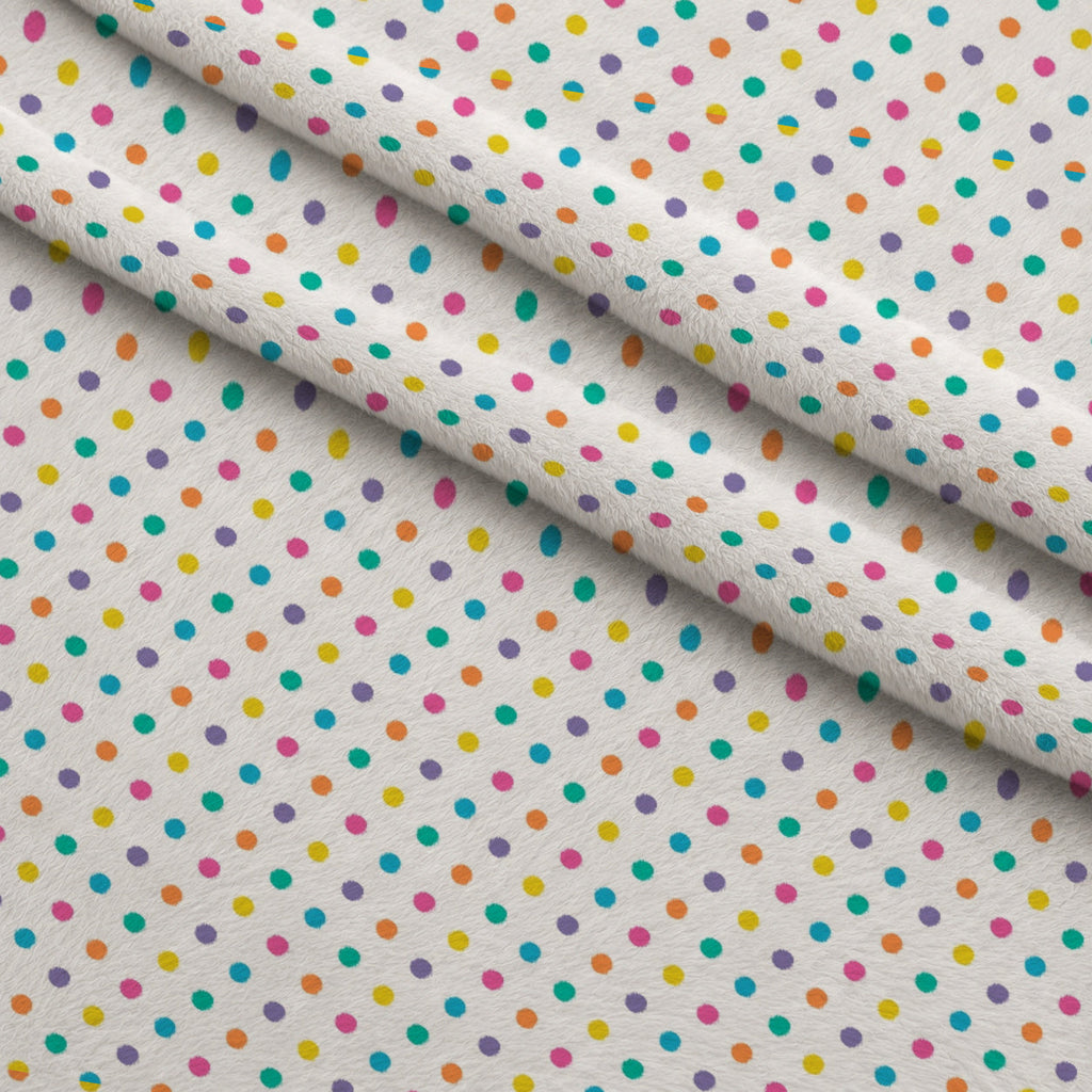 Candy Dots Pattern 17 Fleece Fabric — fleece fabric folded close-up preview (mv-fleece-v1:lying)