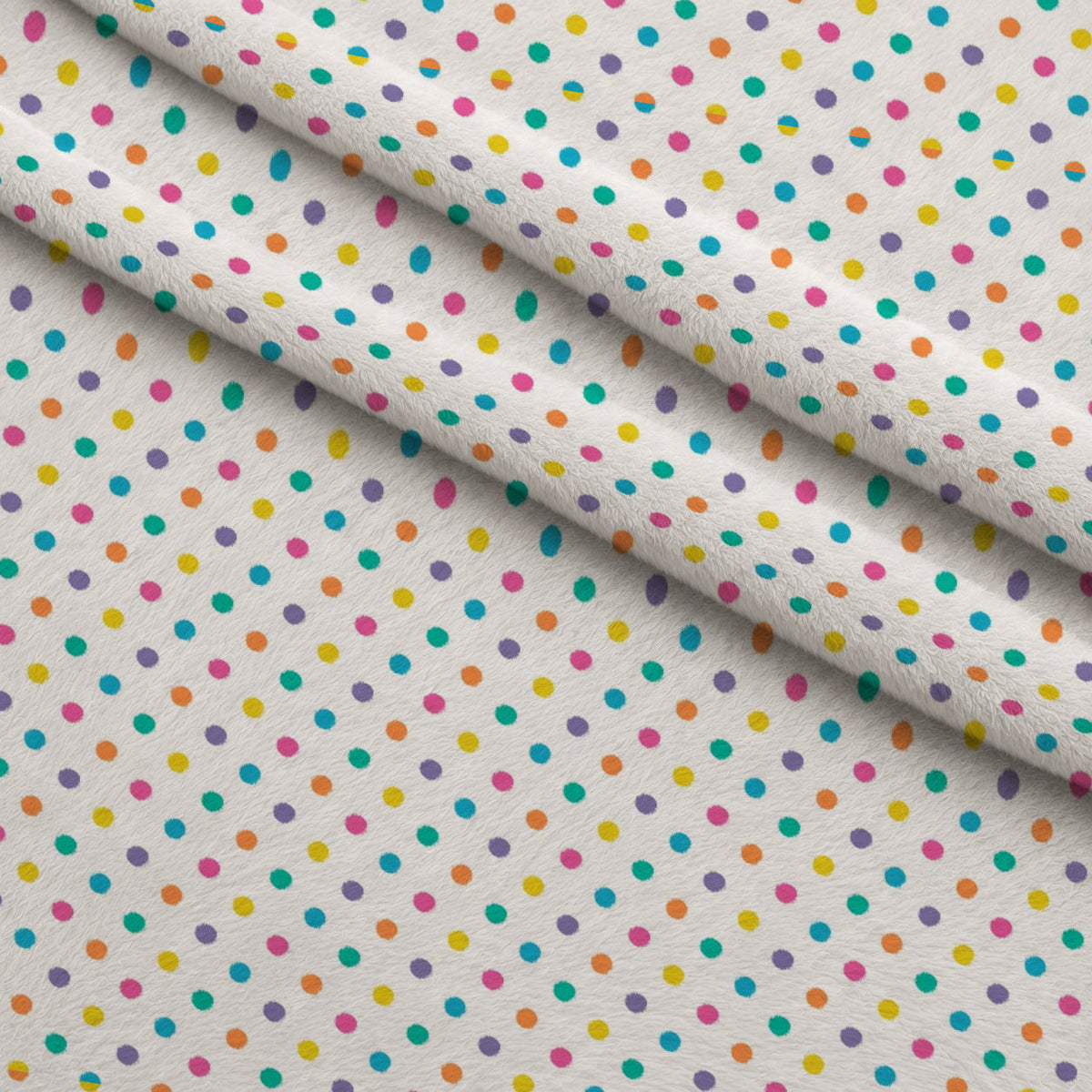 Candy Dots Pattern 17 Fleece Fabric — fleece fabric folded close-up preview (mv-fleece-v1:lying)