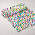Candy Dots Pattern 19 Fleece Fabric — fleece fabric unrolled bolt preview (mv-fleece-v1:bolt)