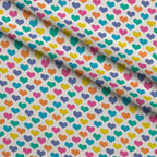 Candy Dots Pattern 4 Fleece Fabric — fleece fabric folded close-up preview (mv-fleece-v1:lying)