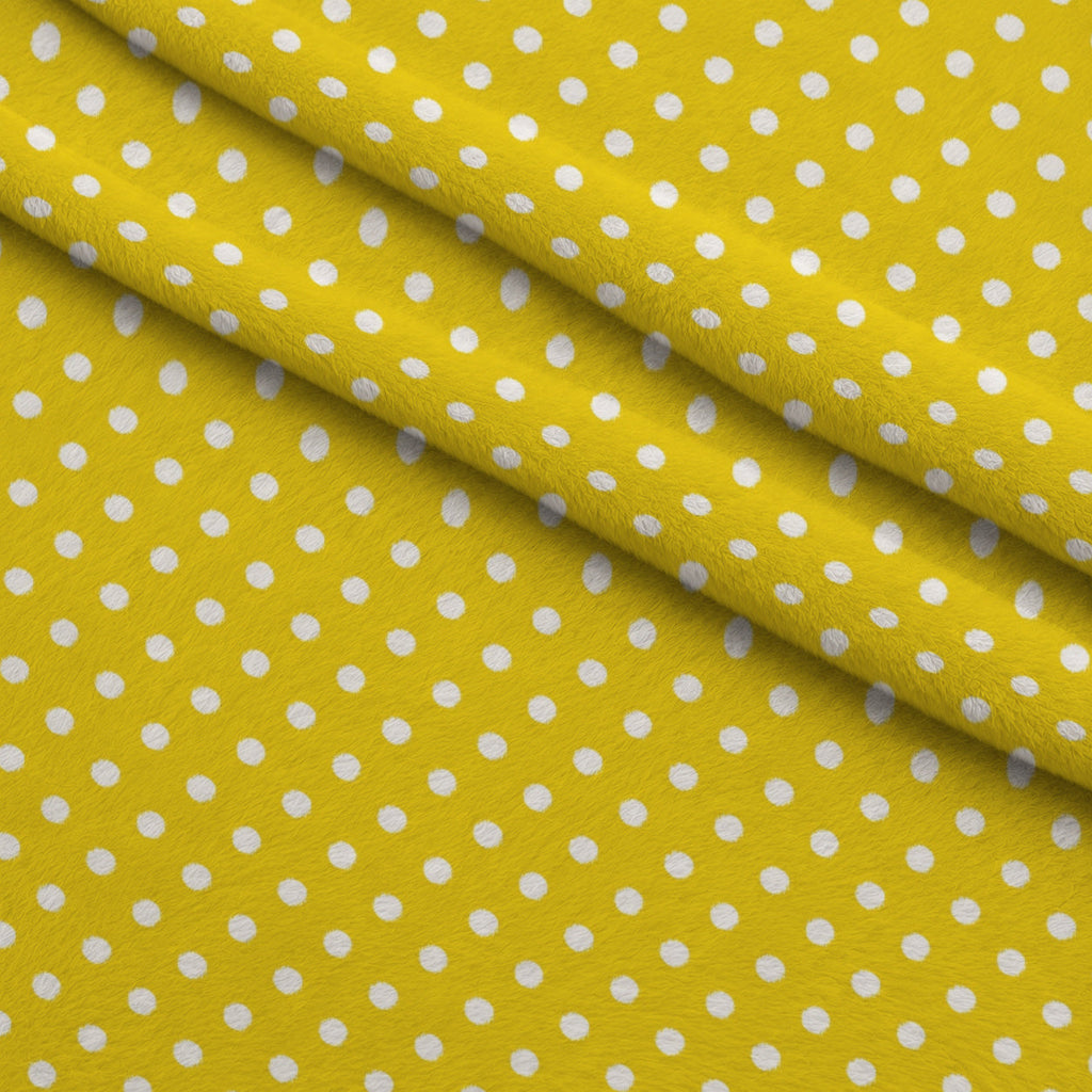 Candy Dots Pattern 9 Fleece Fabric — fleece fabric folded close-up preview (mv-fleece-v1:lying)