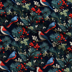 Cardinal Pines Pattern 1 Fleece Fabric — fleece fabric folded close-up preview (mv-fleece-v1:lying)