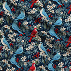 Cardinal Pines Pattern 7 Fleece Fabric — fleece fabric folded close-up preview (mv-fleece-v1:lying)