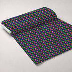 Carnival Plumes Pattern 2 Fleece Fabric — fleece fabric unrolled bolt preview (mv-fleece-v1:bolt)