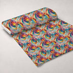 Carnival Swirls Pattern 3 Fleece Fabric — fleece fabric unrolled bolt preview (mv-fleece-v1:bolt)