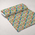 Carnival Swirls Pattern 9 Fleece Fabric — fleece fabric unrolled bolt preview (mv-fleece-v1:bolt)