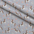 Carousel Dreams Pattern 2 Fleece Fabric — fleece fabric folded close-up preview (mv-fleece-v1:lying)