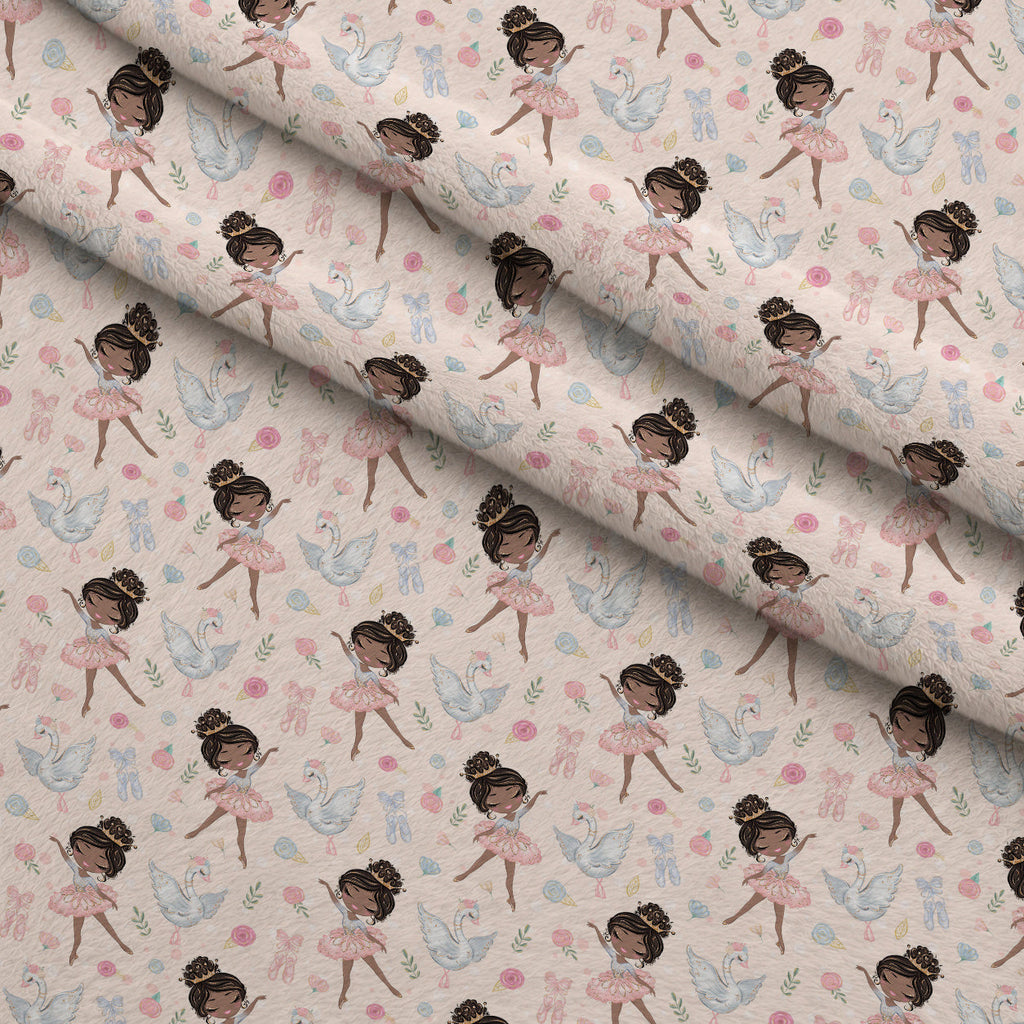 Carousel Dreams Pattern 3 Fleece Fabric — fleece fabric folded close-up preview (mv-fleece-v1:lying)