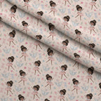 Carousel Dreams Pattern 3 Fleece Fabric — fleece fabric folded close-up preview (mv-fleece-v1:lying)