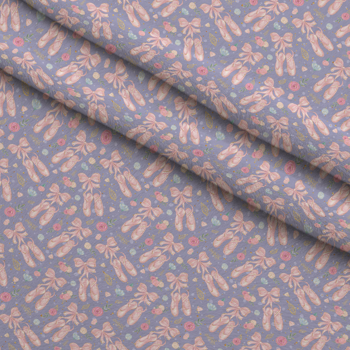 Carousel Dreams Pattern 7 Fleece Fabric — fleece fabric folded close-up preview (mv-fleece-v1:lying)