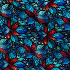 Cathedral Blooms Pattern 17 Fleece Fabric — fleece fabric folded close-up preview (mv-fleece-v1:lying)