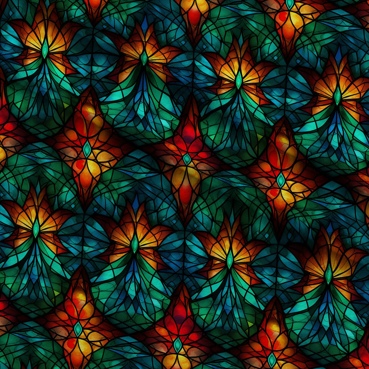 Cathedral Blooms Pattern 2 Fleece Fabric — fleece fabric folded close-up preview (mv-fleece-v1:lying)