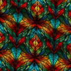 Cathedral Blooms Pattern 9 Fleece Fabric — fleece fabric folded close-up preview (mv-fleece-v1:lying)