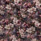 Cherry Blossom Pattern 9 Fleece Fabric — fleece fabric folded close-up preview (mv-fleece-v1:lying)